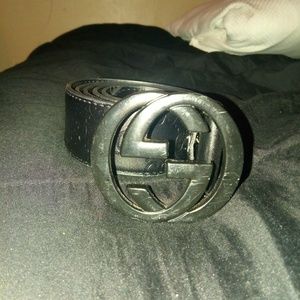 Black Gucci Belt